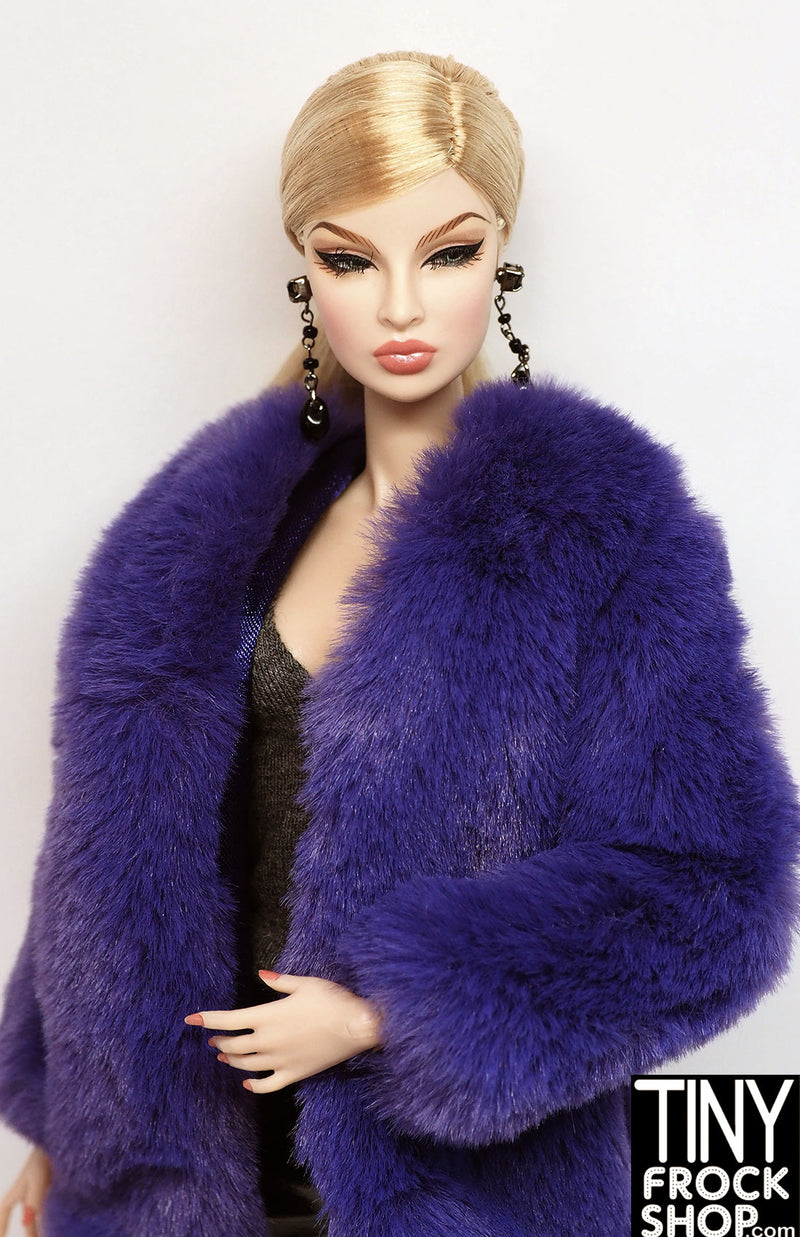 Integrity Obsession French Disco Poppy Parker Purple Fur Coat