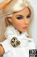 Integrity Obsession Sovereign Adele Gold and Black Brooch and Earring Set