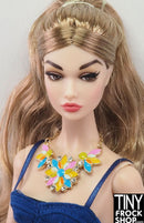 Integrity Perfectly Palm Springs Poppy Enamel Statement Necklace