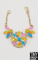 Integrity Perfectly Palm Springs Poppy Enamel Statement Necklace