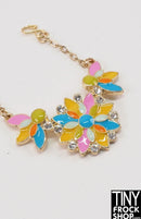 Integrity Perfectly Palm Springs Poppy Enamel Statement Necklace