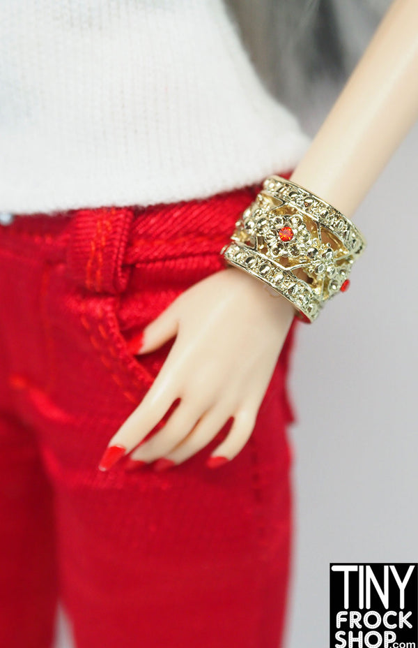 Integrity Red Hot Evelyn Weaverton Red and Gold Bracelet