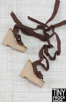 Integrity Ribbon Wrap Vintage Wedge Heels - More Colors