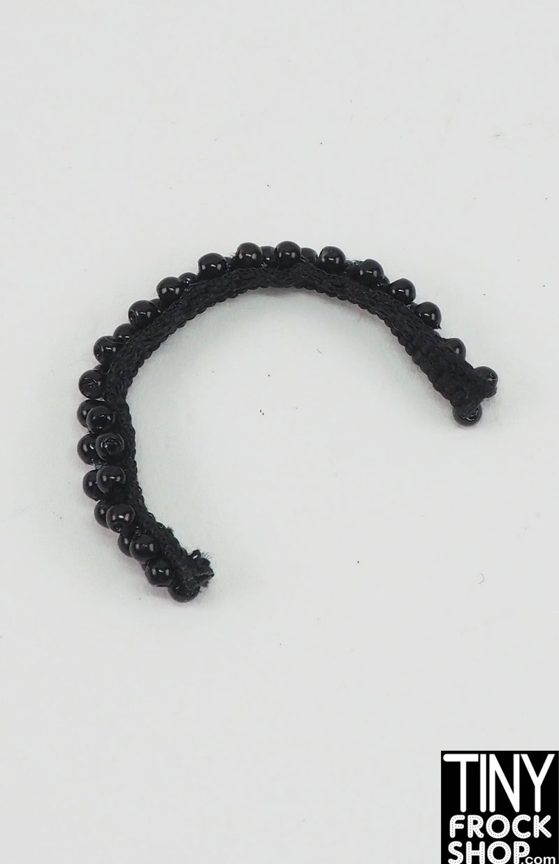 Integrity Summer Rose Eugenia Perrin Black Beaded Headband