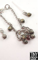 12" Fashion Doll Cluster Bead Necklace with Earrings by Pam Maness - Tiny Frock Shop