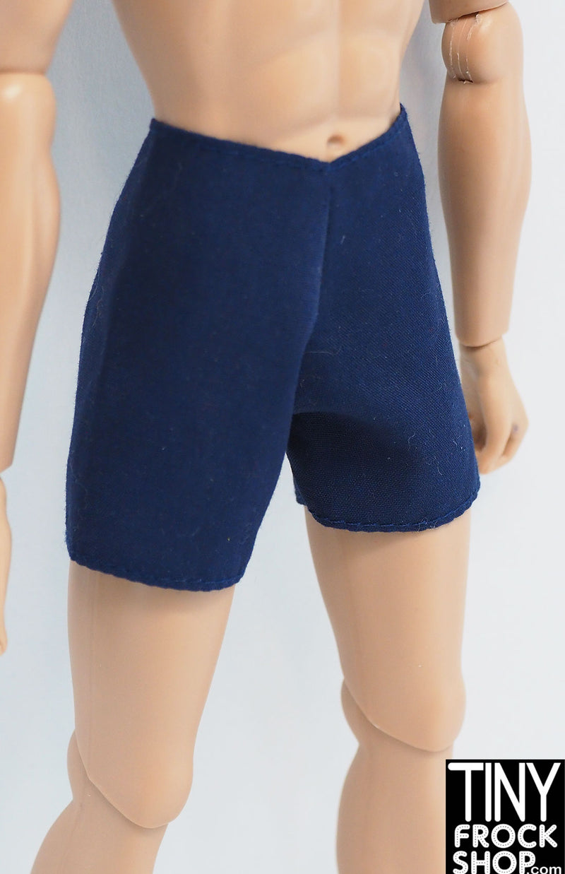 12" Fashion Male Doll Dark Blue Cotton Shorts