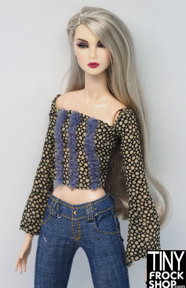 Barbie® My Scene Micro Dot Chiffon Top