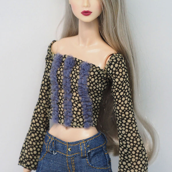 Tiny Frock Shop Barbie® My Scene Micro Dot Chiffon Top