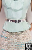 Integrity Silver Soiree Poppy Silver Thin Belt