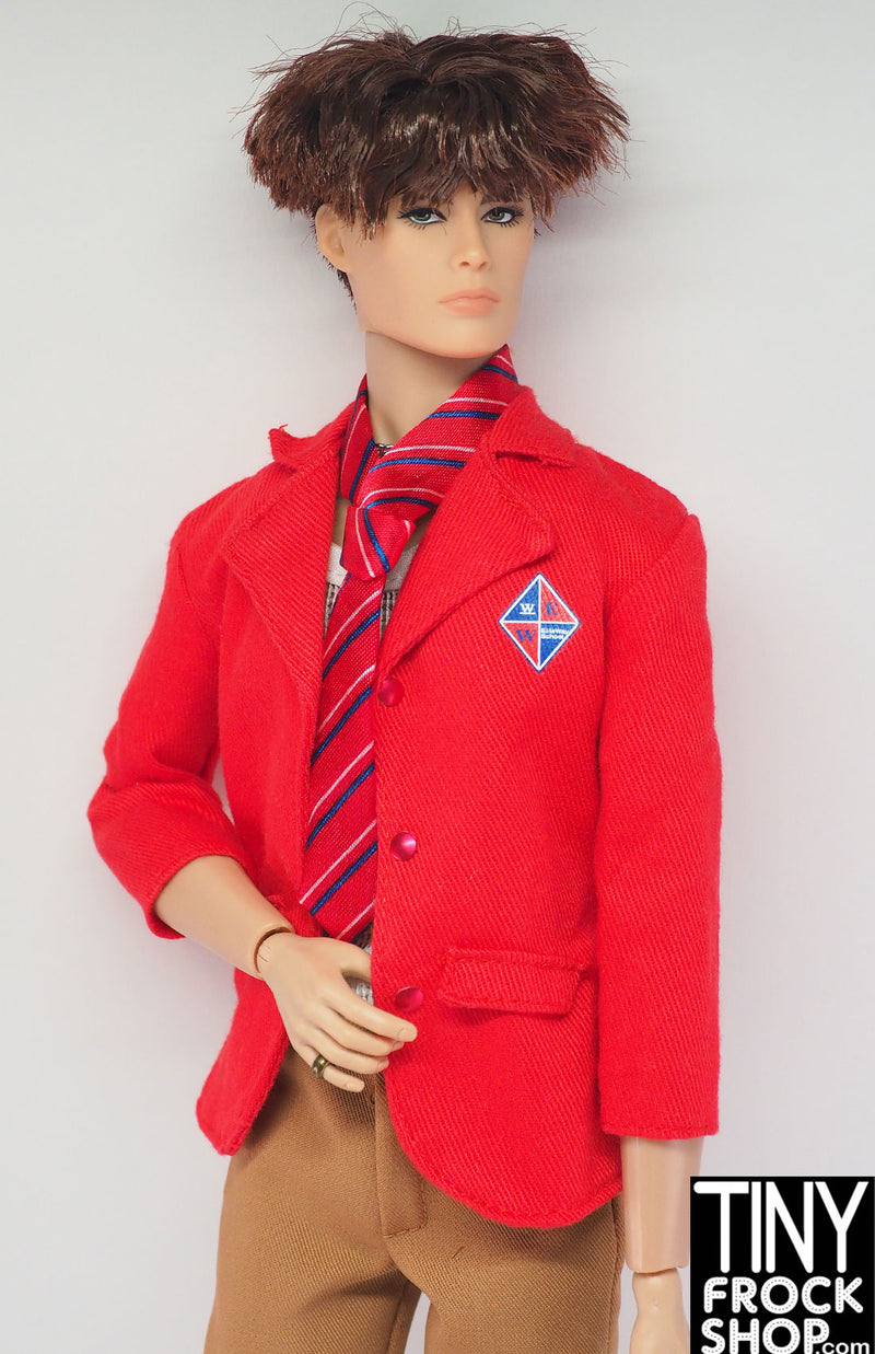 12" Fashion Male Doll Rebelde RBD 2008 Red Jacket and Tie