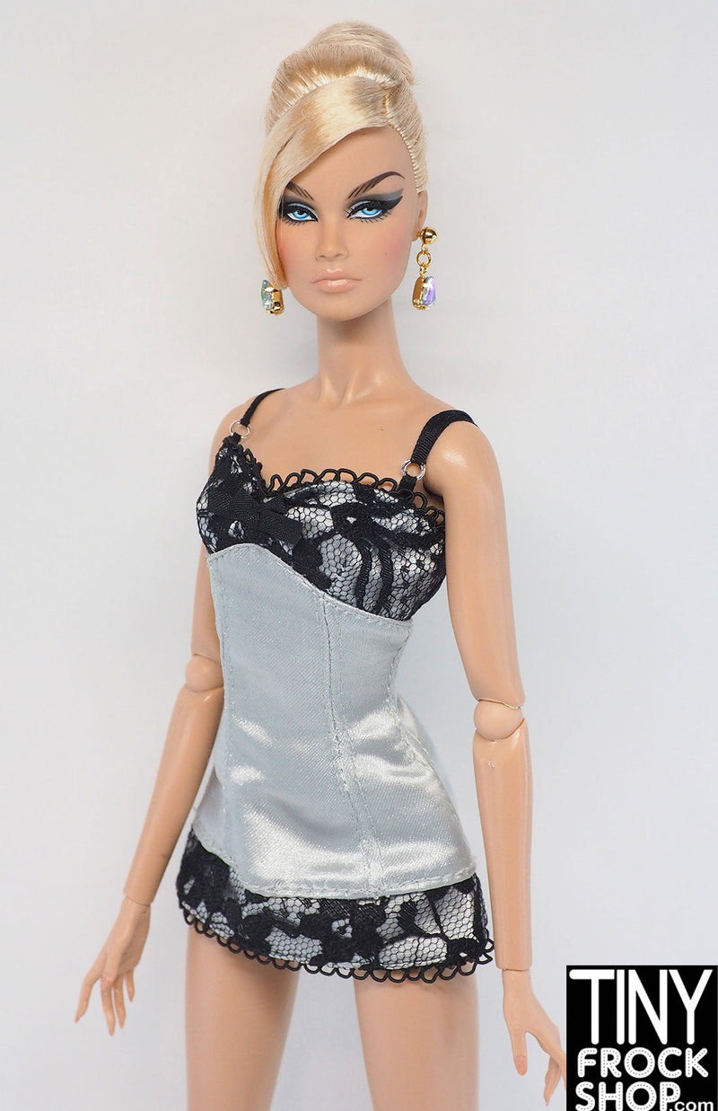 Barbie® 2003 Fashion Model Lingerie 6 Grey Slip and Panties Set