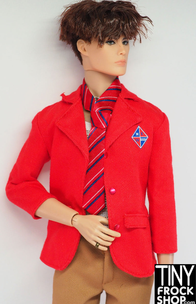 12" Fashion Male Doll Rebelde RBD 2008 Red Jacket and Tie