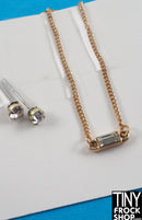 12" Fashion Doll Gold Bar Jewelry Set by Pam Maness - 2 Styles