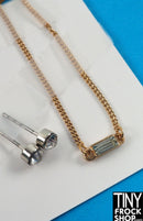 12" Fashion Doll Gold Bar Jewelry Set by Pam Maness - 2 Styles