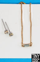 12" Fashion Doll Gold Bar Jewelry Set by Pam Maness - 2 Styles