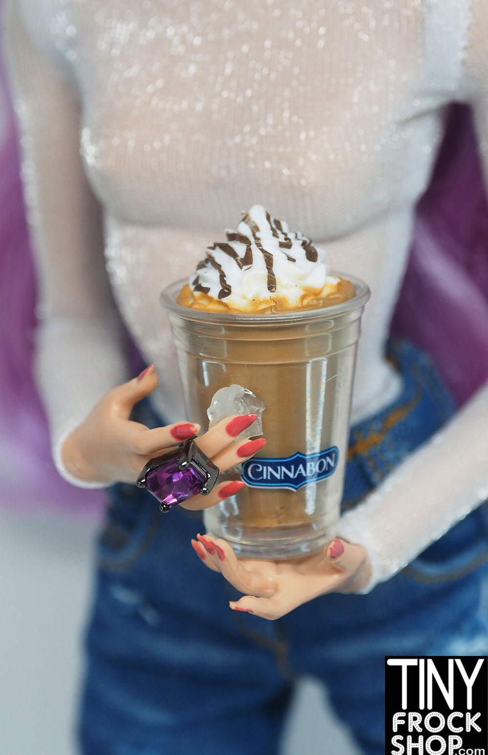 Tiny Frock Shop Zuru Mini Brands Cinnabon Mochalatta Chill Drink
