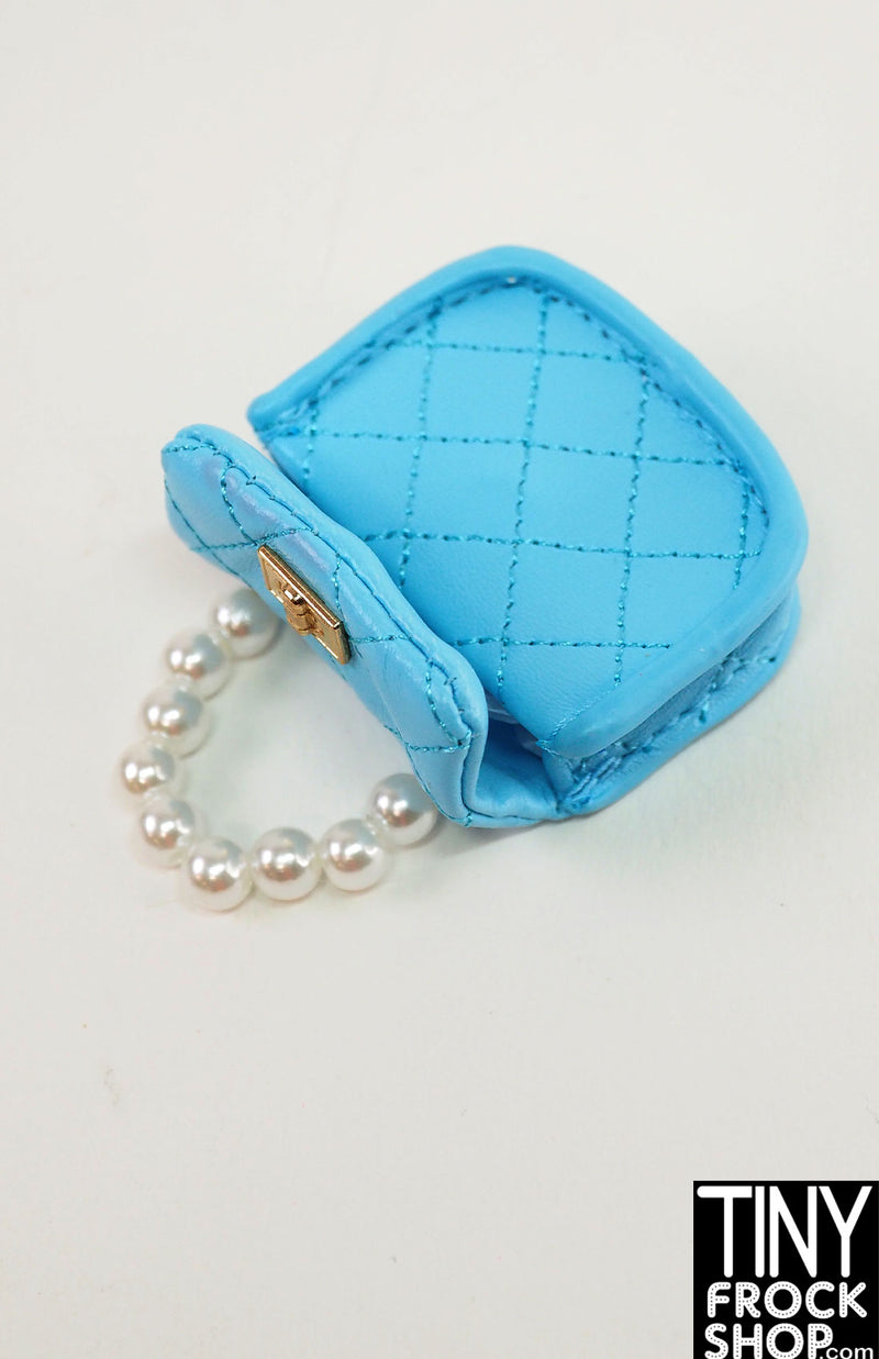 Zuru Mini Brands Fashion Blue Quilt Pearl Bag