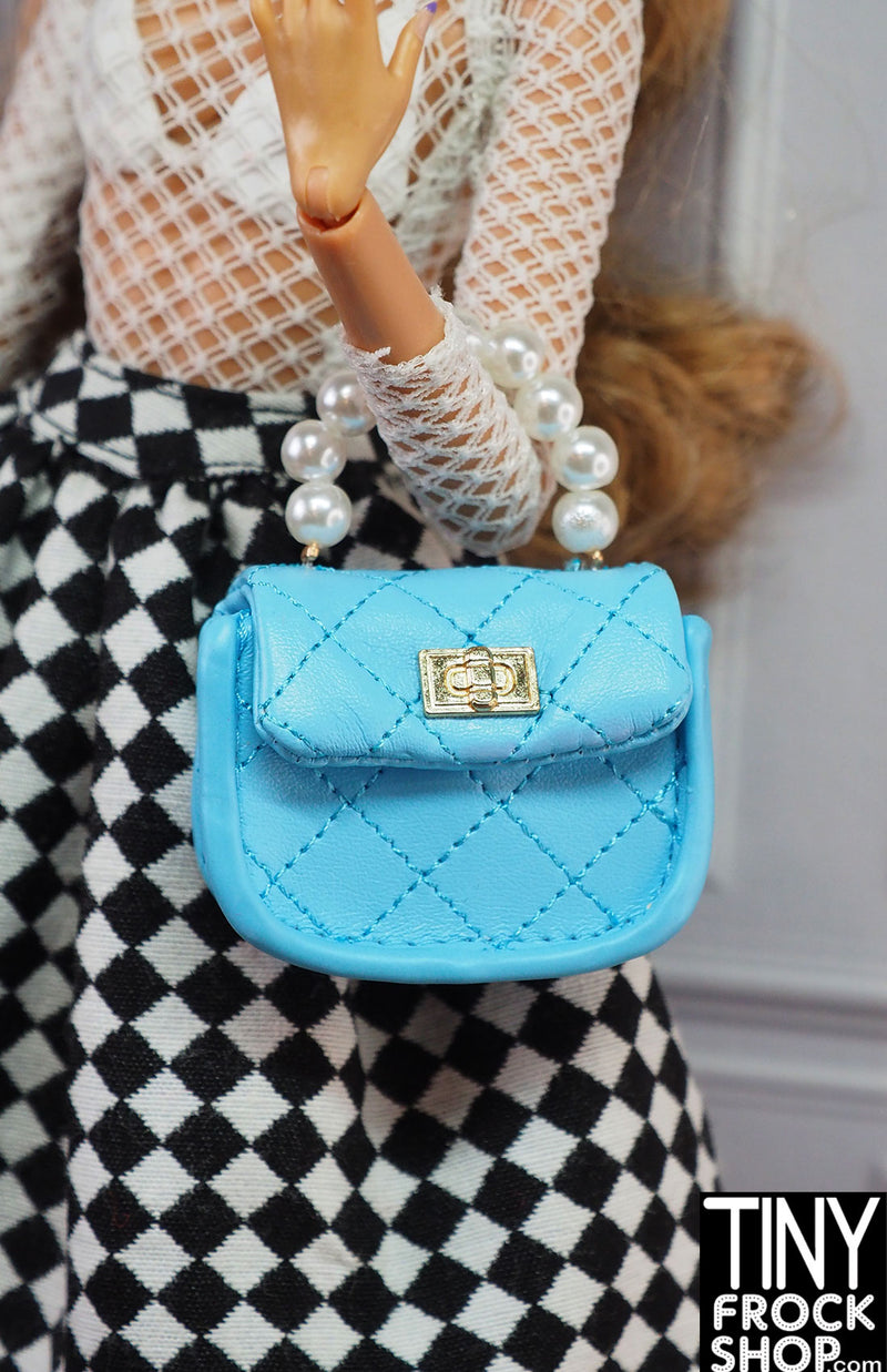 Zuru Mini Brands Fashion Blue Quilt Pearl Bag