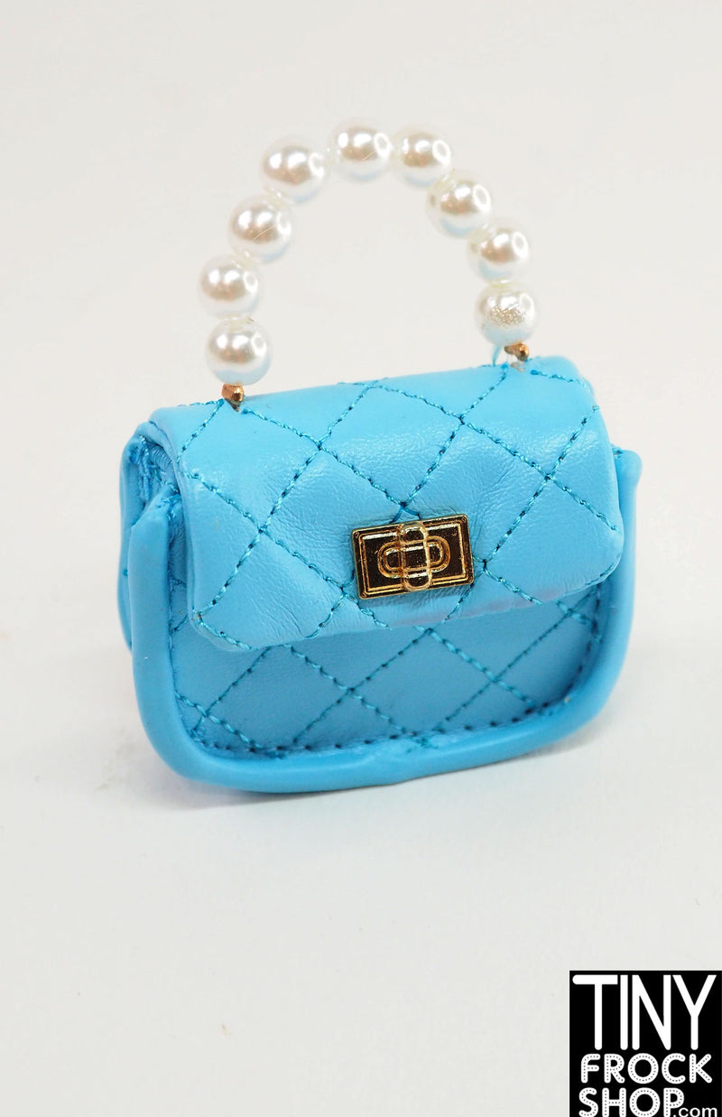 Zuru Mini Brands Fashion Blue Quilt Pearl Bag