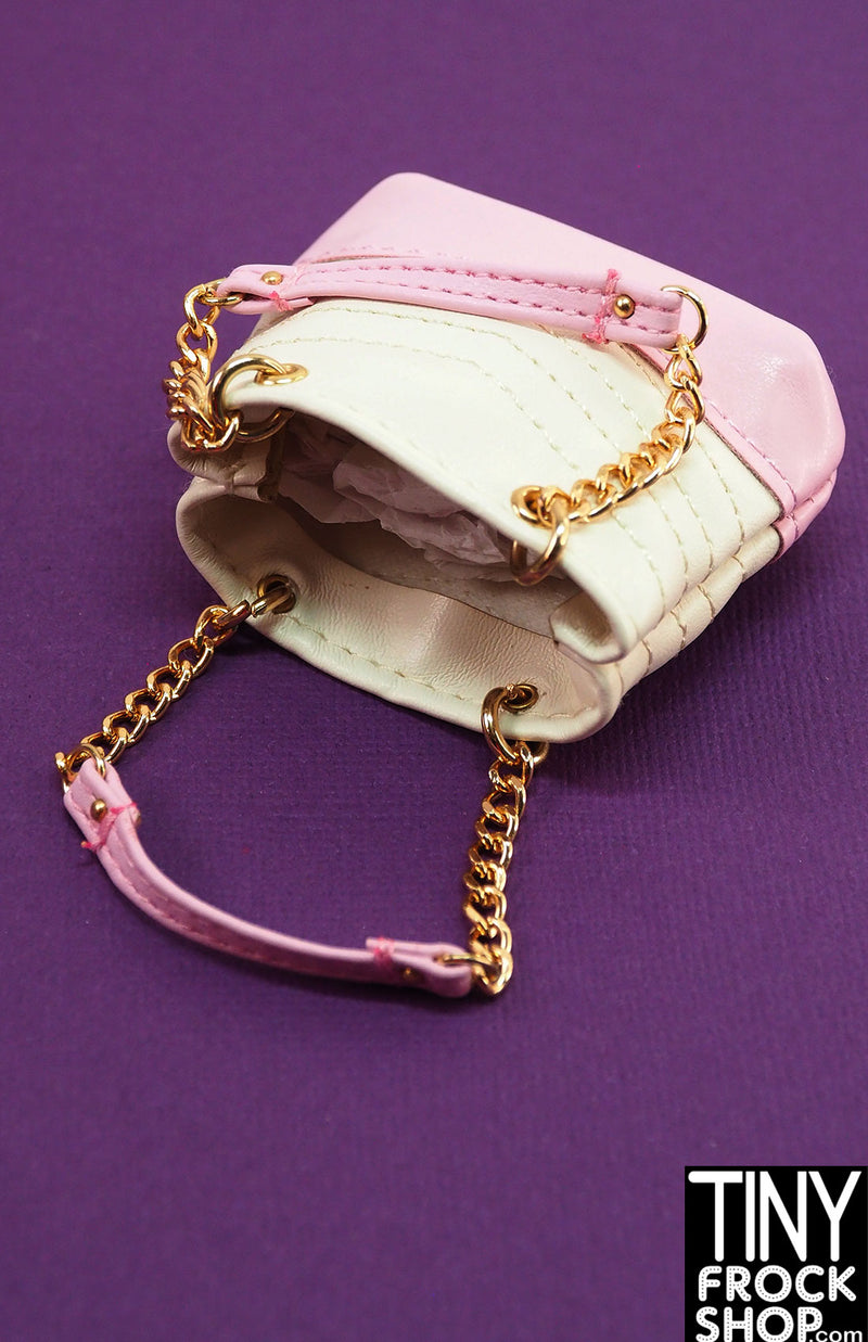 Zuru Mini Brands Fashion Stitched White and Pink Tote