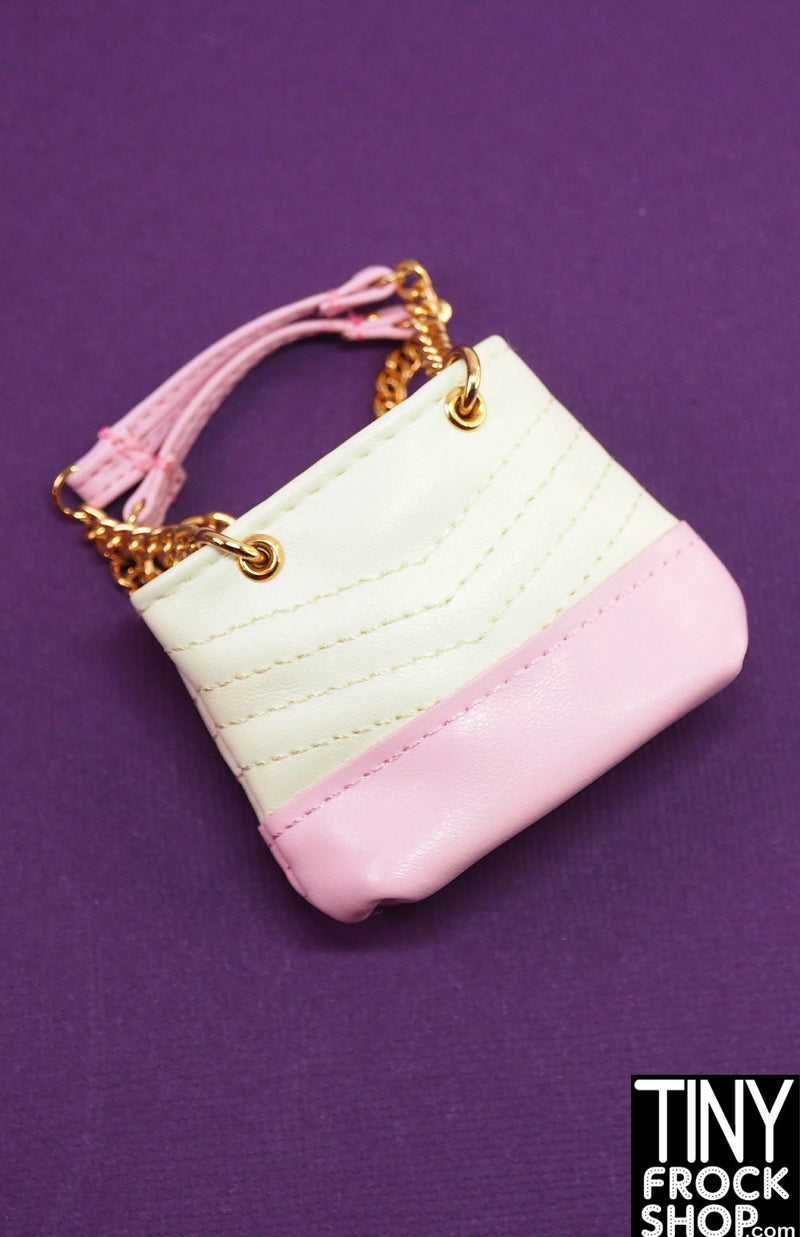 Zuru Mini Brands Fashion Stitched White and Pink Tote