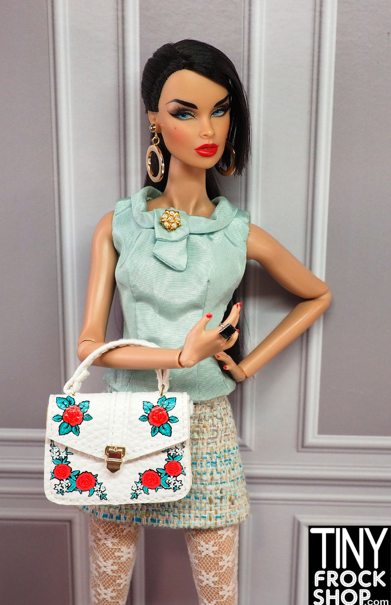 Tiny Frock Shop Zuru Mini Brands Fashion White Rose Handbag Tiny Frock Shop Zuru Mini Brands Fashion White Rose Handbag