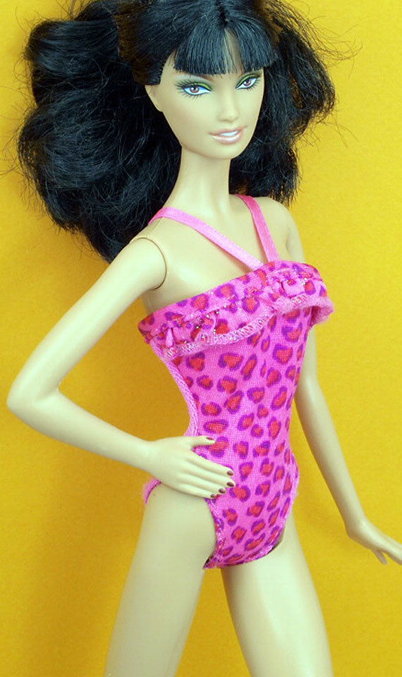12" Fashion Doll Cheetah Bodysuit
