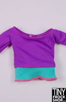 12" Fashion Doll Color Blocked Layered Top