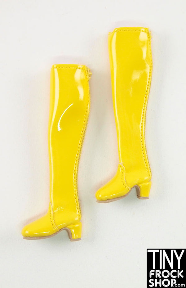 Integrity Poppy Parker Boots n Baubles Patent Yellow Boots