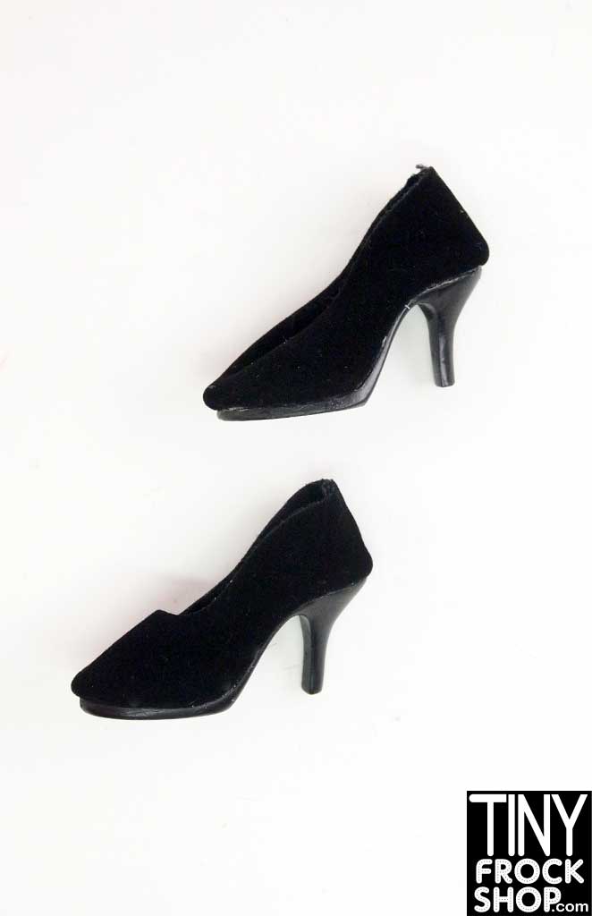 16 Inch Fashion Doll Kitty Collier Black Velvet Heels
