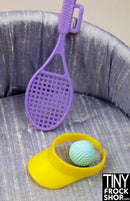 12" Fashion Doll Purple Tennis Racket Set