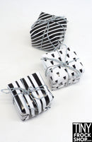 12" Fashion Doll Black & White Holiday Christmas Gifts - Pack Of 3