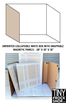 12" Fashion Doll Diorama Box Shiplap Grey Wall Kit by TFS