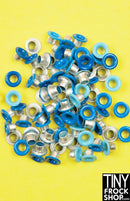 1/8 Inch -  12 Inch Fashion Doll Small Round Mixed Color Eyelets Pack of 12 - Tiny Frock Shop
