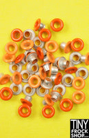 1/8 Inch -  12 Inch Fashion Doll Small Round Mixed Color Eyelets Pack of 12 - Tiny Frock Shop
