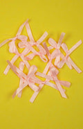 1 Inch Wide - Barbie Sized Satin Pre-Made Bow - Pack of 12 - Tiny Frock Shop