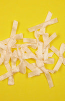 1 Inch Wide -  12 Inch Fashion Doll Sized Satin Pre-Made Bow - Pack of 12 - Tiny Frock Shop