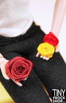 10mm - 18mm -  12 Inch Fashion Doll Mixed Color Rosette Trim - Pack Of 12! - Tiny Frock Shop