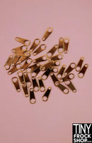 12 Inch Fashion Doll Faux Metal Zipper Pulls - 2 Piece Set - TinyFrockShop.com