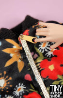 12 Inch Fashion Doll Faux Metal Zipper Pulls - 2 Piece Set - TinyFrockShop.com