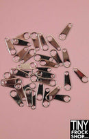 12 Inch Fashion Doll Faux Metal Zipper Pulls - 2 Piece Set - TinyFrockShop.com