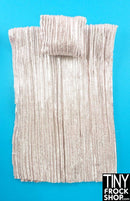 12" Fashion Doll Metallic Bed & Pillow Set by Dress that Doll