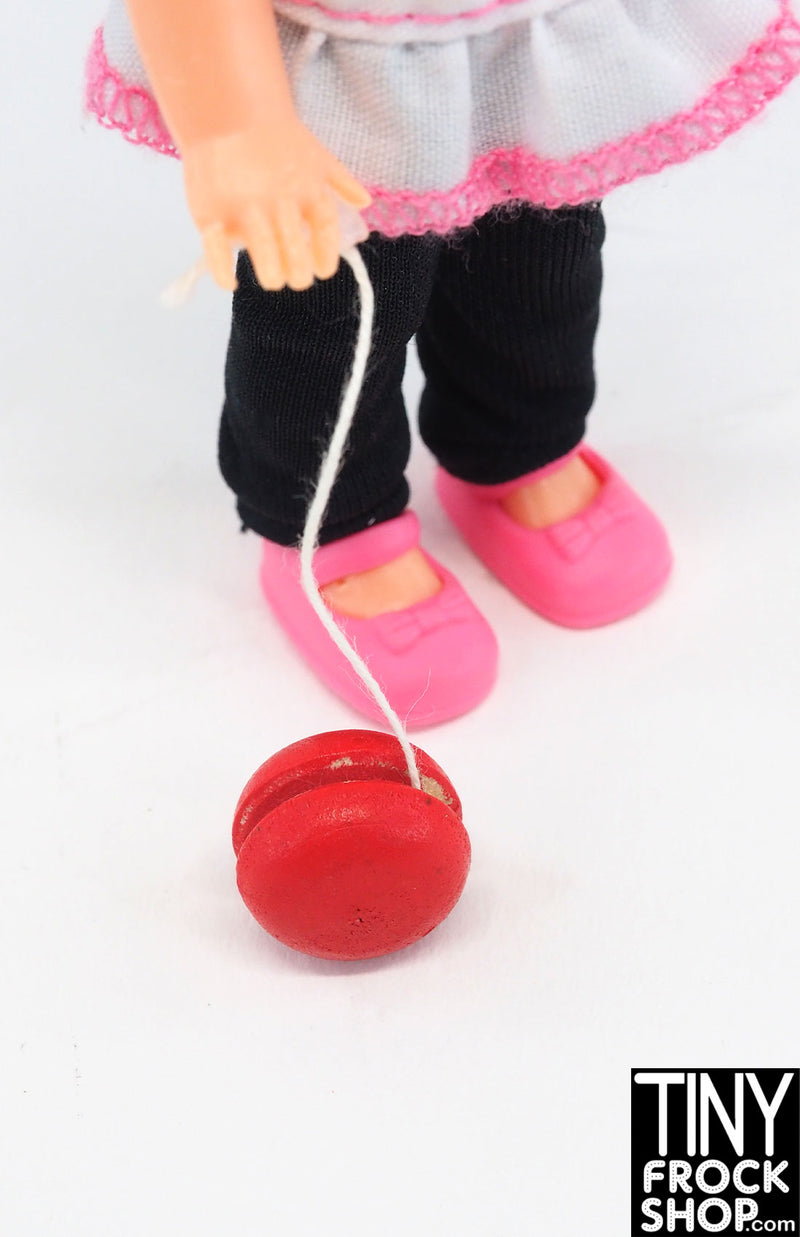 12" Fashion Doll Red Wooden Yoyo