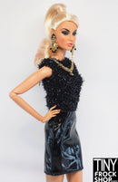 12" Fashion Doll 2010 Model Verushka Black Dress