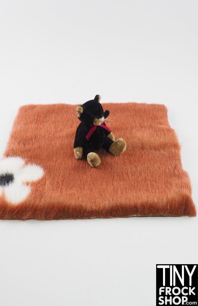 12" Fashion Doll 7-8 inch Square Fur Area Rugs by Pam Maness