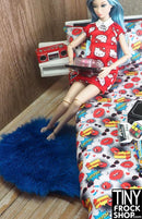 12" Fashion Doll 7 inch Oval Fur Area Rugs by Pam Maness