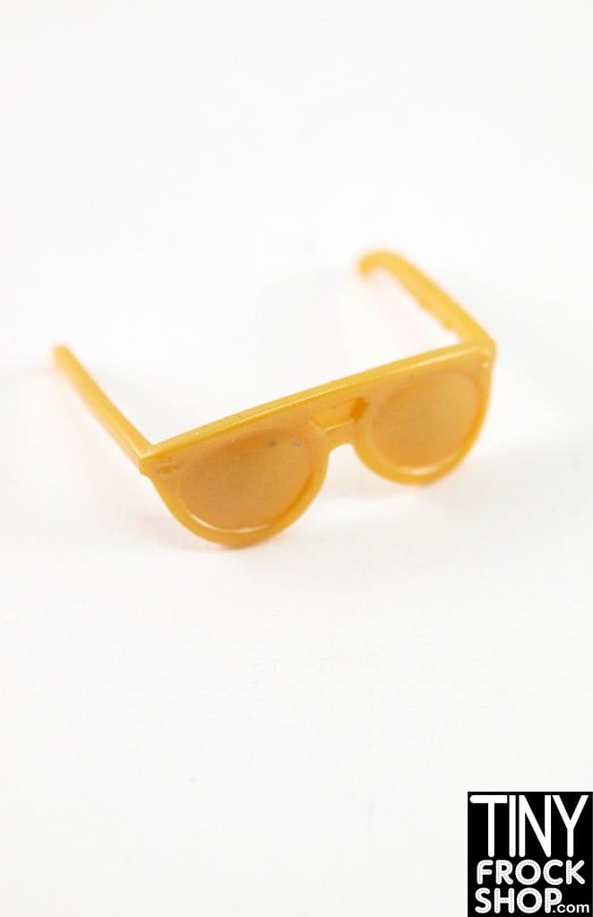 12 Inch Fashion Doll Gold Sunglasses - TinyFrockShop.com