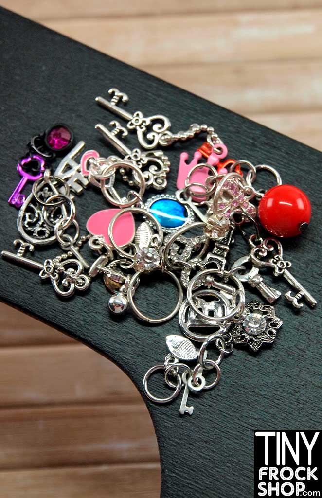 12 Inch Fashion Doll House Key With Key Chain by Pam Maness--Many Styles - TinyFrockShop.com