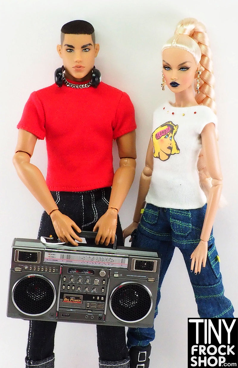 12" Fashion Doll Bluetooth 1:6 Scale Mini Boombox - Really Works!