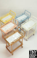 12" Fashion Doll Rolling Cart with Mother Of Pearl - More Colors